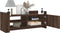 vidaXL - Tv-meubel - 100x35x40 - cm - bewerkt - hout - bruin - eikenkleur