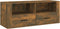 vidaXL - Tv-meubel - 100x35x40 - cm - bewerkt - hout - gerookt - eikenkleurig