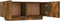vidaXL - Tv-meubel - 100x35x40 - cm - bewerkt - hout - gerookt - eikenkleurig