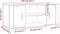 vidaXL - Tv-meubel - 100x35x40 - cm - bewerkt - hout - gerookt - eikenkleurig