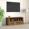 vidaXL - Tv-meubel - 100x35x40 - cm - bewerkt - hout - gerookt - eikenkleurig