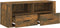 vidaXL - Tv-meubel - 100x35x40 - cm - bewerkt - hout - gerookt - eikenkleurig