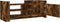 vidaXL - Tv-meubel - 100x35x40 - cm - bewerkt - hout - gerookt - eikenkleurig