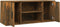 vidaXL - Tv-meubel - 100x35x40 - cm - bewerkt - hout - gerookt - eikenkleurig
