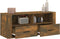 vidaXL - Tv-meubel - 100x35x40 - cm - bewerkt - hout - gerookt - eikenkleurig