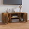 vidaXL - Tv-meubel - 100x35x40 - cm - bewerkt - hout - gerookt - eikenkleurig