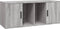 vidaXL - Tv-meubel - 100x35x40 - cm - bewerkt - hout - grijs - sonoma - eikenkleurig
