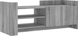 vidaXL - Tv-meubel - 100x35x40 - cm - bewerkt - hout - grijs - sonoma - eikenkleurig