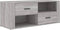 vidaXL - Tv-meubel - 100x35x40 - cm - bewerkt - hout - grijs - sonoma - eikenkleurig