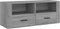 vidaXL - Tv-meubel - 100x35x40 - cm - bewerkt - hout - grijs - sonoma - eikenkleurig