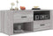 vidaXL - Tv-meubel - 100x35x40 - cm - bewerkt - hout - grijs - sonoma - eikenkleurig