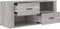 vidaXL - Tv-meubel - 100x35x40 - cm - bewerkt - hout - grijs - sonoma - eikenkleurig