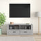 vidaXL - Tv-meubel - 100x35x40 - cm - bewerkt - hout - grijs - sonoma - eikenkleurig