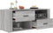 vidaXL - Tv-meubel - 100x35x40 - cm - bewerkt - hout - grijs - sonoma - eikenkleurig