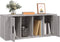vidaXL - Tv-meubel - 100x35x40 - cm - bewerkt - hout - grijs - sonoma - eikenkleurig