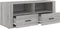 vidaXL - Tv-meubel - 100x35x40 - cm - bewerkt - hout - grijs - sonoma - eikenkleurig