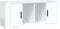 vidaXL - Tv-meubel - 100x35x40 - cm - bewerkt - hout - hoogglans - wit