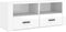 vidaXL - Tv-meubel - 100x35x40 - cm - bewerkt - hout - hoogglans - wit