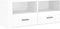 vidaXL - Tv-meubel - 100x35x40 - cm - bewerkt - hout - hoogglans - wit