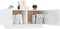 vidaXL - Tv-meubel - 100x35x40 - cm - bewerkt - hout - hoogglans - wit