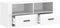 vidaXL - Tv-meubel - 100x35x40 - cm - bewerkt - hout - hoogglans - wit