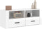 vidaXL - Tv-meubel - 100x35x40 - cm - bewerkt - hout - hoogglans - wit