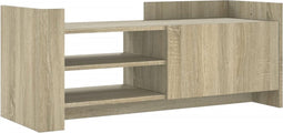 vidaXL - Tv-meubel - 100x35x40 - cm - bewerkt - hout - sonoma - eikenkleurig