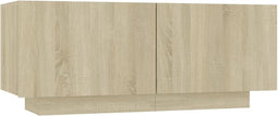 vidaXL - Tv-meubel - 100x35x40 - cm - bewerkt - hout - sonoma - eikenkleurig