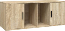 vidaXL - Tv-meubel - 100x35x40 - cm - bewerkt - hout - sonoma - eikenkleurig