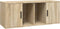 vidaXL - Tv-meubel - 100x35x40 - cm - bewerkt - hout - sonoma - eikenkleurig