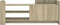 vidaXL - Tv-meubel - 100x35x40 - cm - bewerkt - hout - sonoma - eikenkleurig