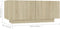 vidaXL - Tv-meubel - 100x35x40 - cm - bewerkt - hout - sonoma - eikenkleurig