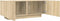 vidaXL - Tv-meubel - 100x35x40 - cm - bewerkt - hout - sonoma - eikenkleurig