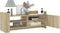 vidaXL - Tv-meubel - 100x35x40 - cm - bewerkt - hout - sonoma - eikenkleurig