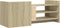 vidaXL - Tv-meubel - 100x35x40 - cm - bewerkt - hout - sonoma - eikenkleurig