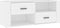 vidaXL - Tv-meubel - 100x35x40 - cm - bewerkt - hout - wit