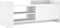 vidaXL - Tv-meubel - 100x35x40 - cm - bewerkt - hout - wit