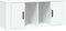 vidaXL - Tv-meubel - 100x35x40 - cm - bewerkt - hout - wit