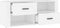 vidaXL - Tv-meubel - 100x35x40 - cm - bewerkt - hout - wit