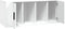 vidaXL - Tv-meubel - 100x35x40 - cm - bewerkt - hout - wit