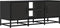 vidaXL - Tv-meubel - 100x35x41 - cm - bewerkt - hout - en - metaal - zwart