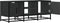 vidaXL - Tv-meubel - 100x35x41 - cm - bewerkt - hout - en - metaal - zwart