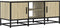 vidaXL - Tv-meubel - 100x35x41 - cm - bewerkt - hout - metaal - sonoma - eikenkleurig