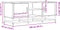 vidaXL - Tv-meubel - 100x35x41 - cm - bewerkt - hout - metaal - sonoma - eikenkleurig