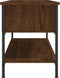 vidaXL - Tv-meubel - 100x35x45 - cm - bewerkt - hout - bruin - eikenkleur