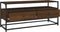 vidaXL - Tv-meubel - 100x35x45 - cm - bewerkt - hout - bruin - eikenkleur