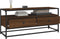 vidaXL - Tv-meubel - 100x35x45 - cm - bewerkt - hout - bruin - eikenkleur