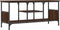 vidaXL - Tv-meubel - 100x35x45 - cm - bewerkt - hout - en - ijzer - bruin - eikenkleur