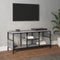 vidaXL - Tv-meubel - 100x35x45 - cm - bewerkt - hout - en - ijzer - grijs - sonoma - eiken