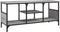 vidaXL - Tv-meubel - 100x35x45 - cm - bewerkt - hout - en - ijzer - grijs - sonoma - eiken